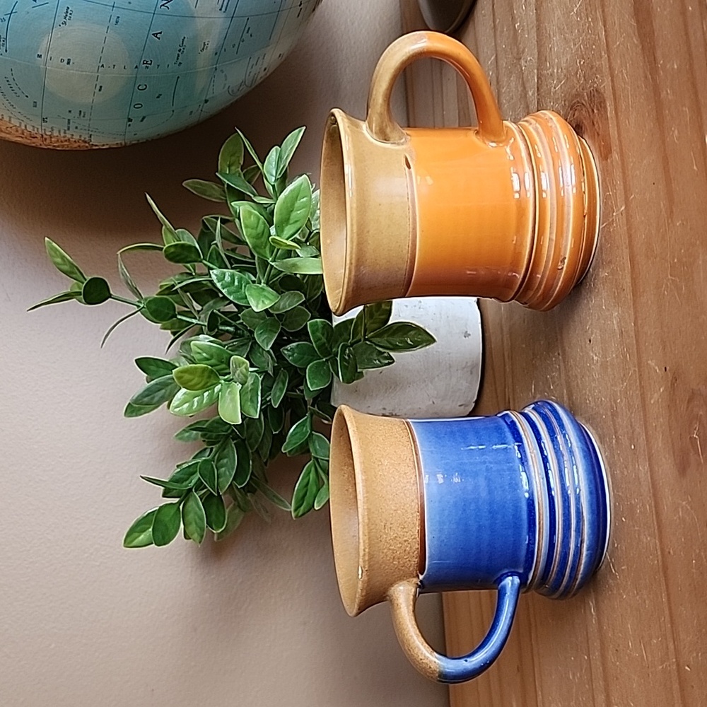 Vintage Japan stoneware coffee mugs